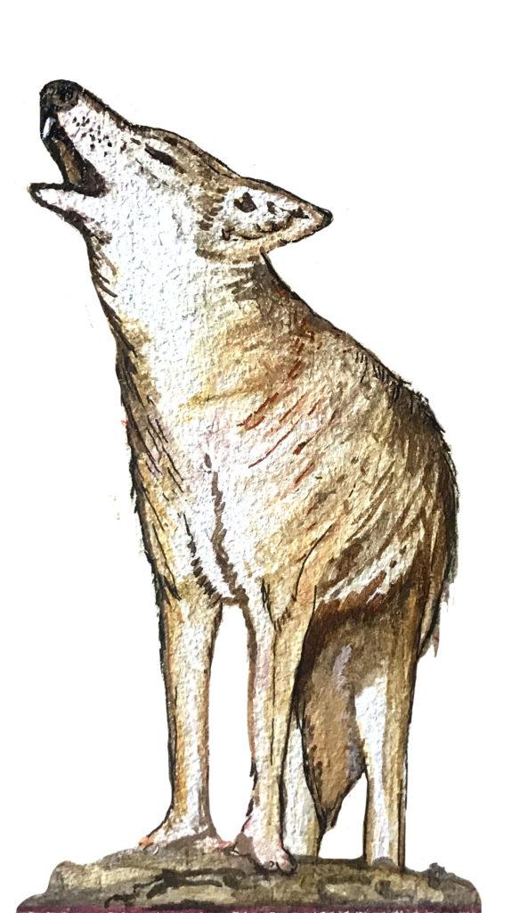 Coyote Painting by Aspen Farm Studios